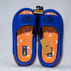 Dragon ball Z Men’s Slides Sz 13 large Ground Up Summer Vacation Beach